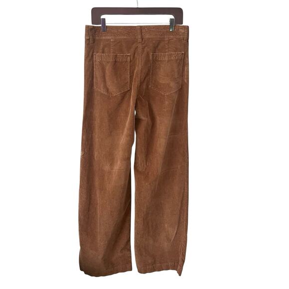 Faherty Softstretch Cord Pant 30 High Waist Wide Leg Patch Pocket Organic Cotton - Picture 3 of 9